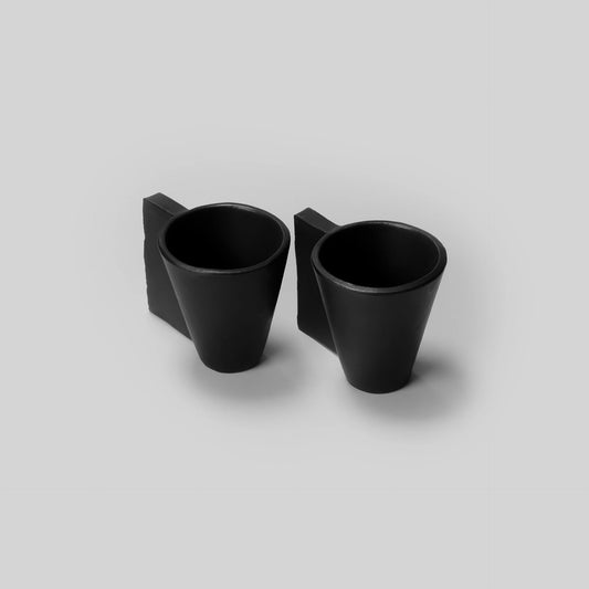 Shop  Wabi Sabi Style 4oz Espresso Cup Black Color