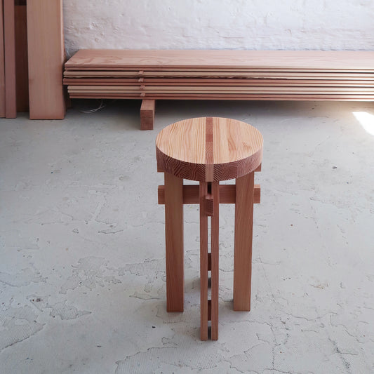 CIRCULAR STOOL - CLEAR L.A.