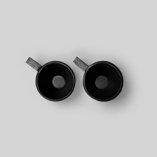 Shop  Wabi Sabi Style 4oz Espresso Cup Black Color
